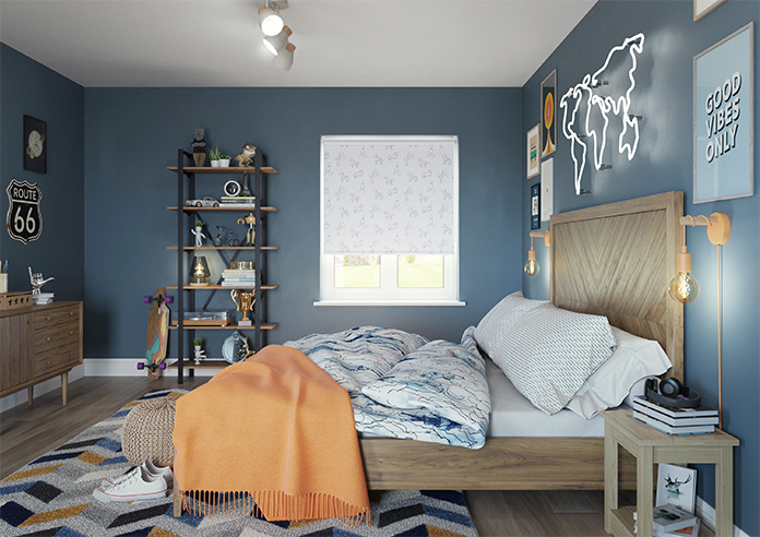 Zebra, Light Grey - Roller Blind - Image 8